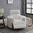 Boucle Glider With Recliner Function With Swivel