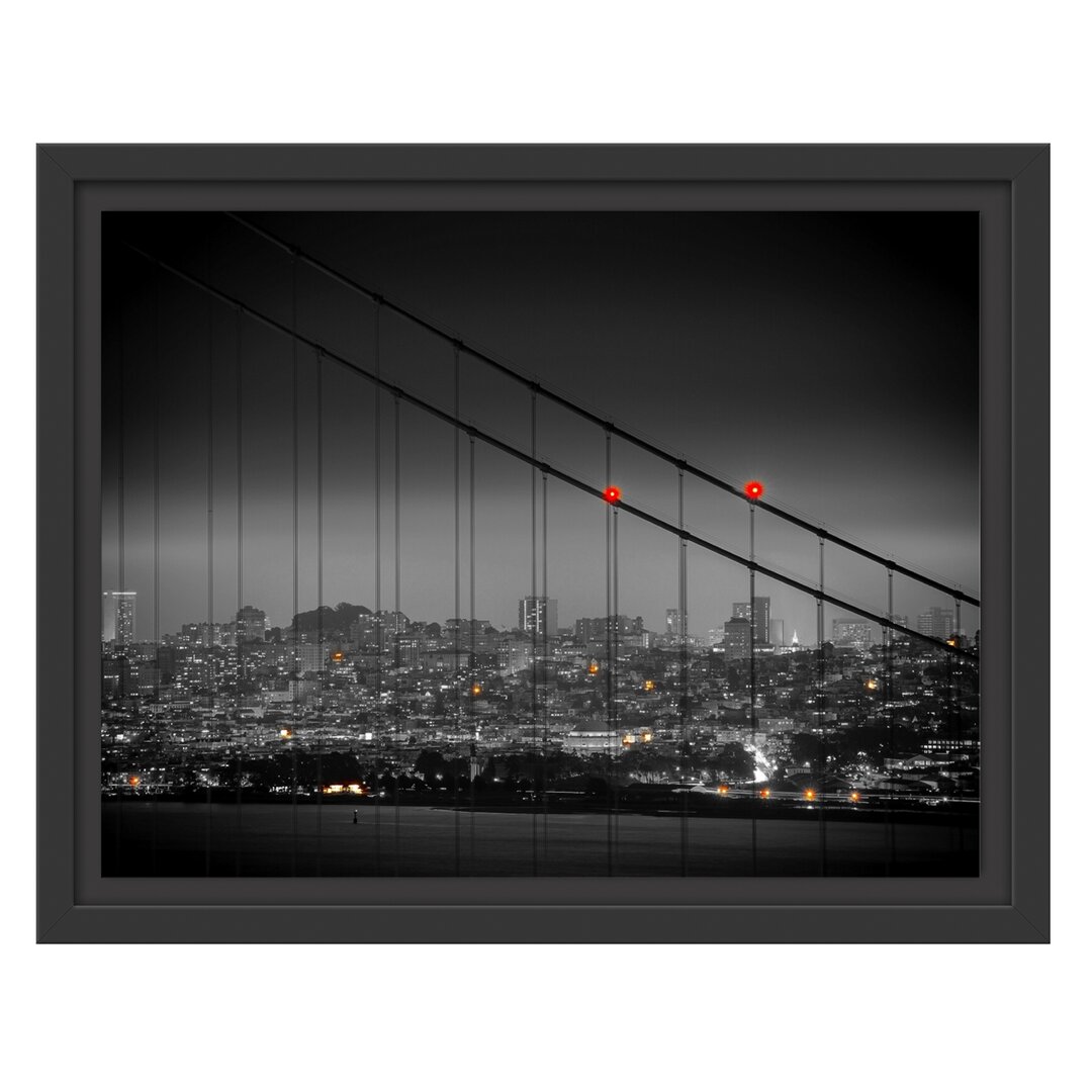 Gerahmtes Wandbild Skyline von San Francisco