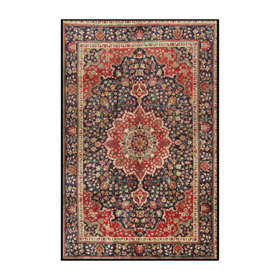 Tapis bleu marine oriental