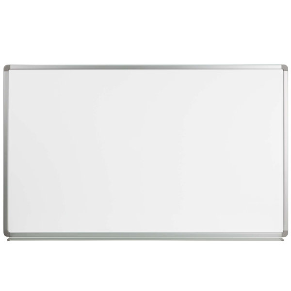 Magnetic Dry Erase Board, Whiteboard, Wall Mounted, 44 x 32 Inch, White  Board, Silver Aluminium Framed with Lacquered Steel Surface