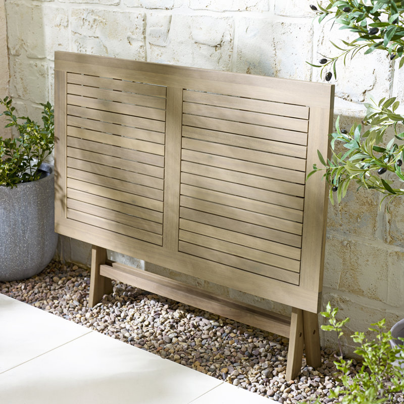 Ronja Outdoor Folding Wooden Garden Dining Table - Seats 4 for Modern Garden Patio Dining