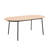 Kelce 6 Person 71" Oval Dining Table Set with Modern Upholstered Chairs-1702556984-1702556987