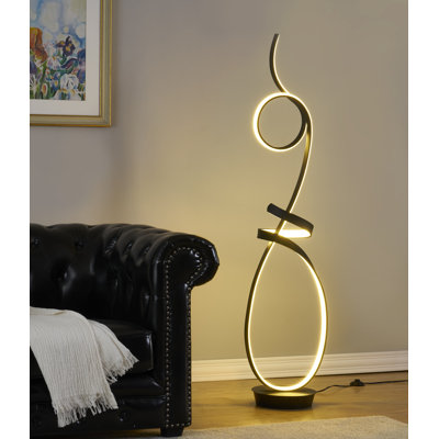63'' LED Novelty Floor Lamp with USB