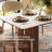 71" Sintered Stone Solid Ash Wood Dining Table for 6