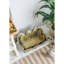 Ensemble de 3 jardinières en métal patiné, L: 22 x 16,7 x 8,3 po, M: 21 x 16,5 x 7,3 po, S: 18 x 13,5 x 7 po