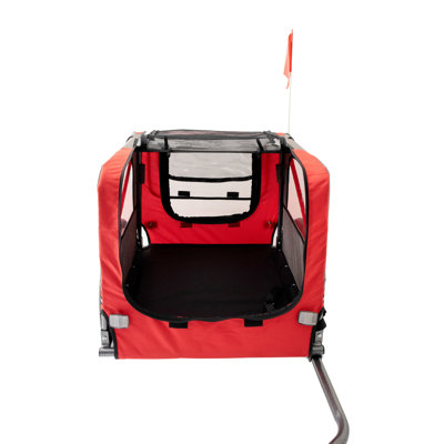 Outdoor Heavy Duty Foldable Utility Pet Stroller Dog Carriers Bicycle Trailer