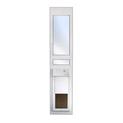 14.75'' W x 80.25'' H Metal Sliding Door Insert Electronic Pet Door