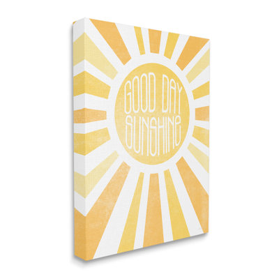 Bonne journée avec rayons de soleil jaune vif