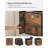 Foldable Fabric Storage Cubes With Handles Rustic Brown