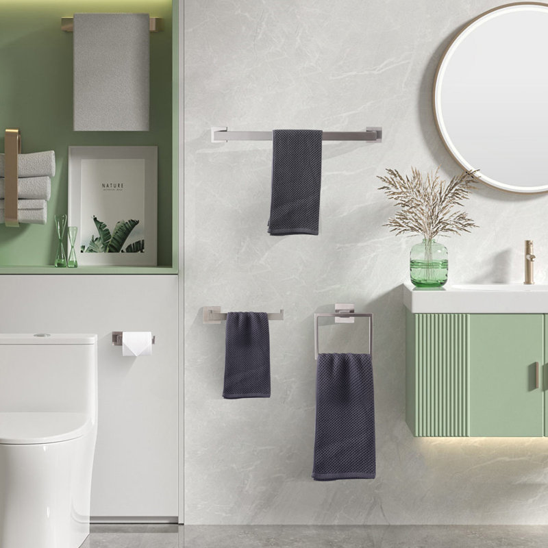 9 - Piece Bathroom Hardware Set, Brushed Nickel