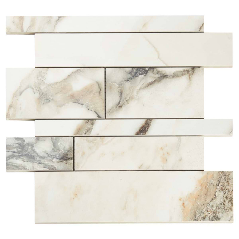 DreamStone 24x48 Polished Marble Look Porcelain Mosaic Tile