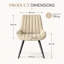 43.7 cm H Full Back Side Chair-342036890