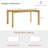  59'' Rectangular Dining Table for 6 People-2005807399