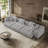 Modular Sectional Sofa Couch, Oversized Free Combination Deep Seat Sofa, Cushion Covers Removable & Washable, Fabric, Down Filled-1780756488