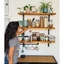 Lemieux Handcrafted Rustic Wooden Wall-Mounted Floating Shelves with Black L Brackets-282333623-282333616