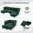 U Shape Sectional Sofa with Storage Ottoman-1118643729
