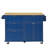 3PCS Farmhouse Kitchen Island Set With 2 Stools, Drop Leaf, Cabinet, Drawers, Door Shelves, And Power Outlet-1527378783