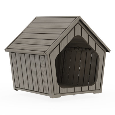 22.82"H Resin Cat House For Indoor And Outdoor Use