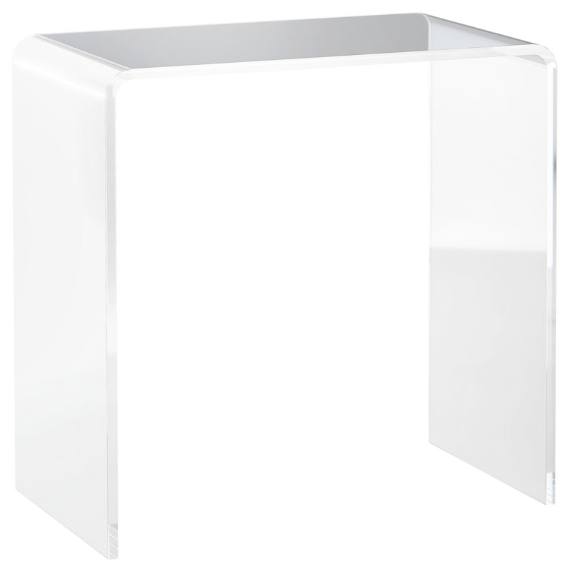 Bureau de rangement rectangulaire en acrylique de 21 po de longueur