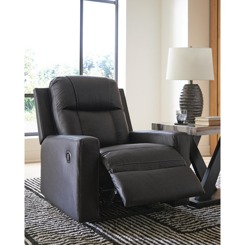 Fauteuil inclinable Chatham, Black Faux Leather