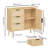 Modern  Rattan  Dresser Wood Storage Cabinet Sideboard For Bedroom, Living Room, Entryway, Hallway