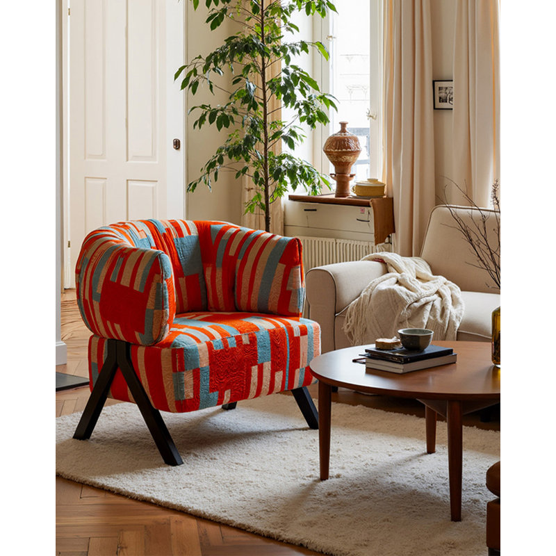 Fauteuil de salon en bois massif de style américain American