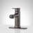 Sefina Single-Hole Bathroom Faucet - Gunmetal-117660703
