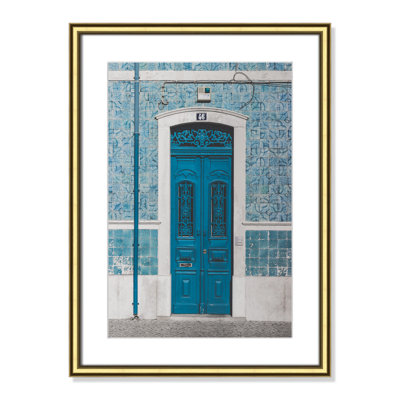 Blue Door Of Caldas De Rainha, Portugual by Catarina Carvalho