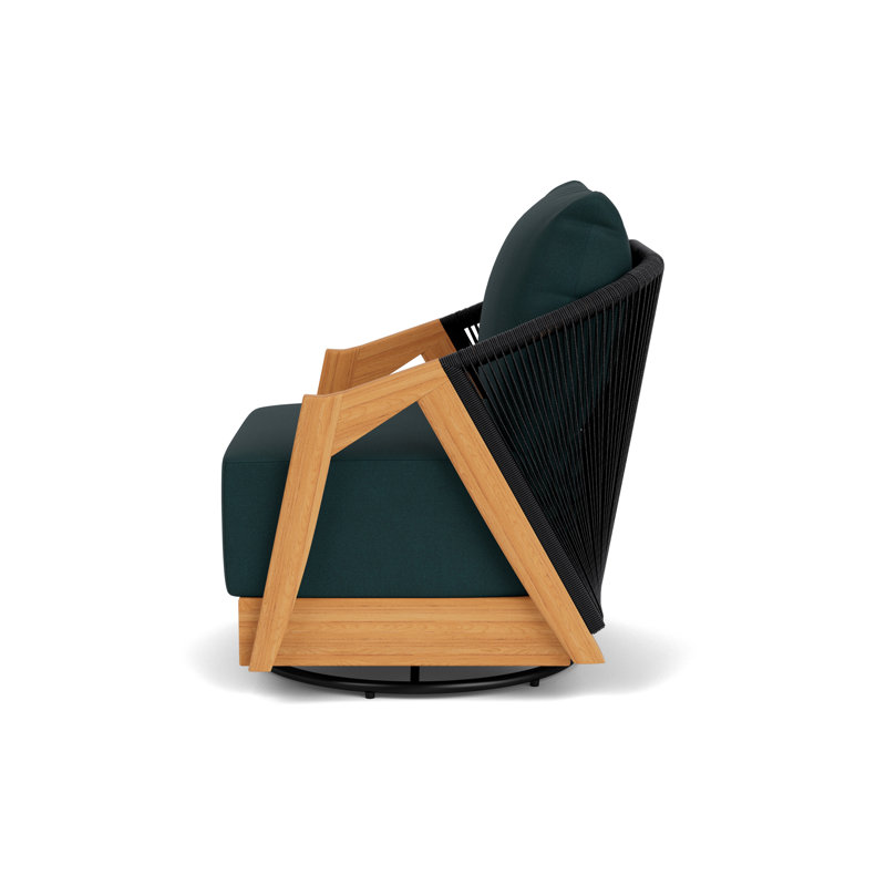 Alpine Outdoor Teak Swivel Armchair, Sandberg Lagoon
