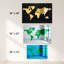 Décoration murale en acrylique carte du monde moderne-85061061-85061065