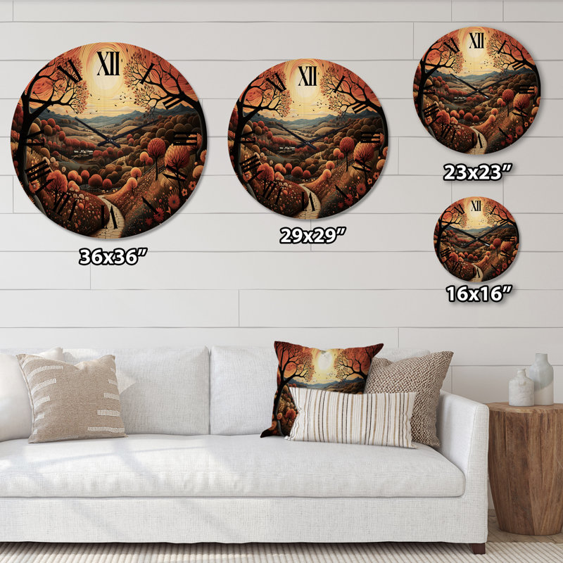 Horloge murale en bois, Très grand