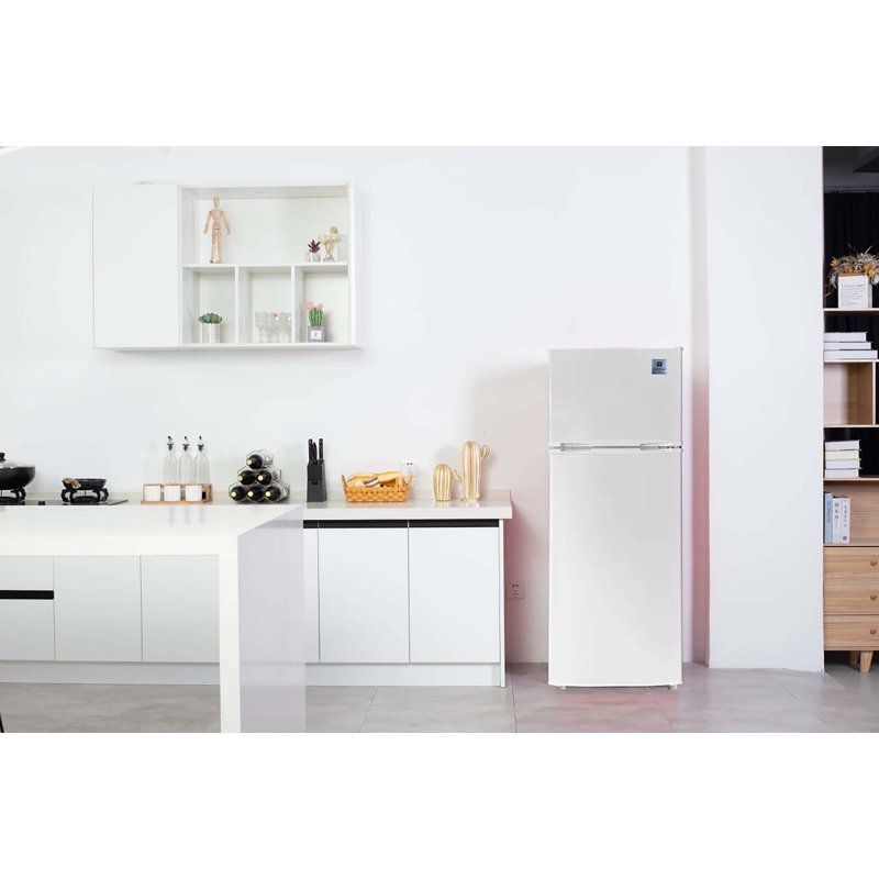 Arctic Chef 7.5 Cu. Ft. Apartment Size Fridge with Freezer, White