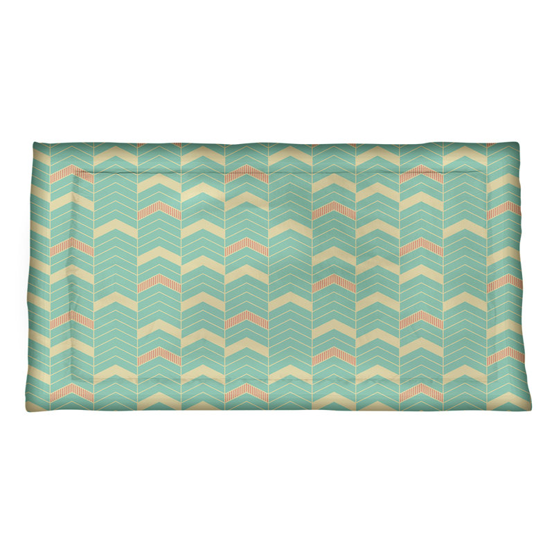 Taie décorative Rhonda, Très grand, Microfibre, Vert orange / jaune