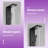 8.66" 8-Jet Rainfall Shower Panel System with Rainfall Waterfall Shower Head, Shower Wand and LED Light in Matte Black-93249638