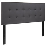 Ciriaca Button Tufted Upholstered Headboard