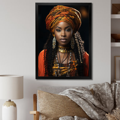 Kupra afro-américain noir sur toile