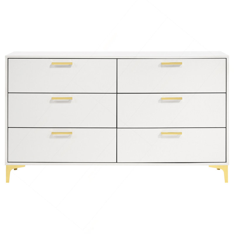 Commode rectangulaire à 6 tiroirs