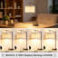 Ensemble de 2 lampes de table modernes avec ampoules à DEL à intensité variable et ports de charge USB C / A, lampes de chevet à abat-jour en lin pour chambre à coucher, salon et table de chevet
