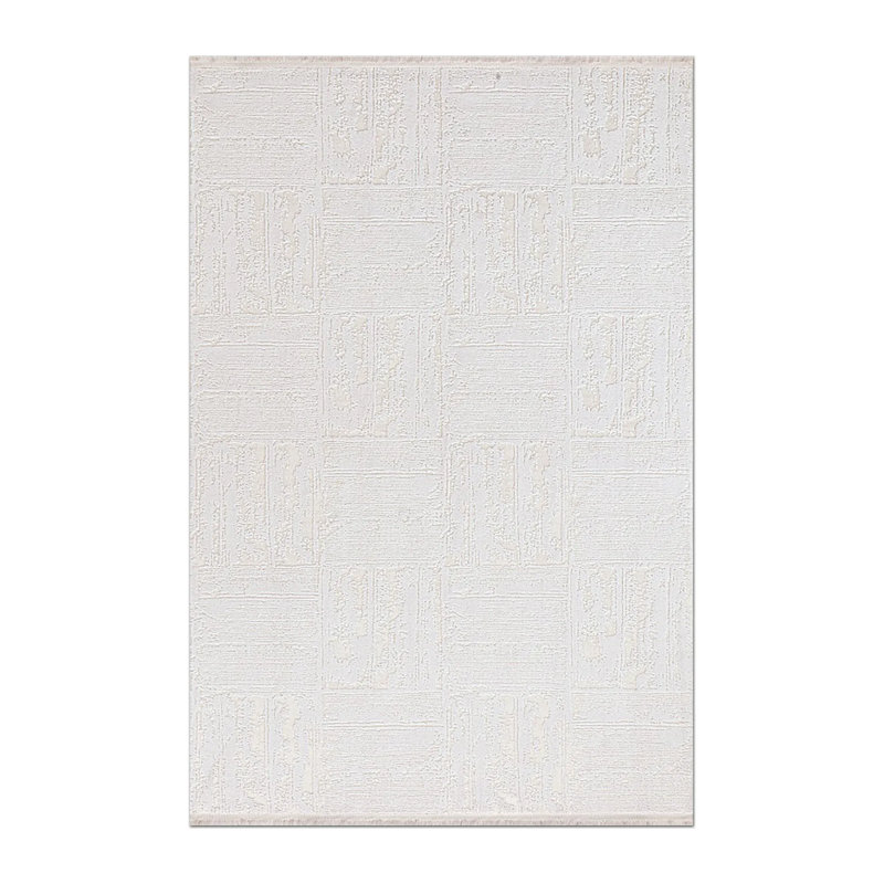 Cotton Abstract Indoor Rug, Runner 2'7" x 9'10"