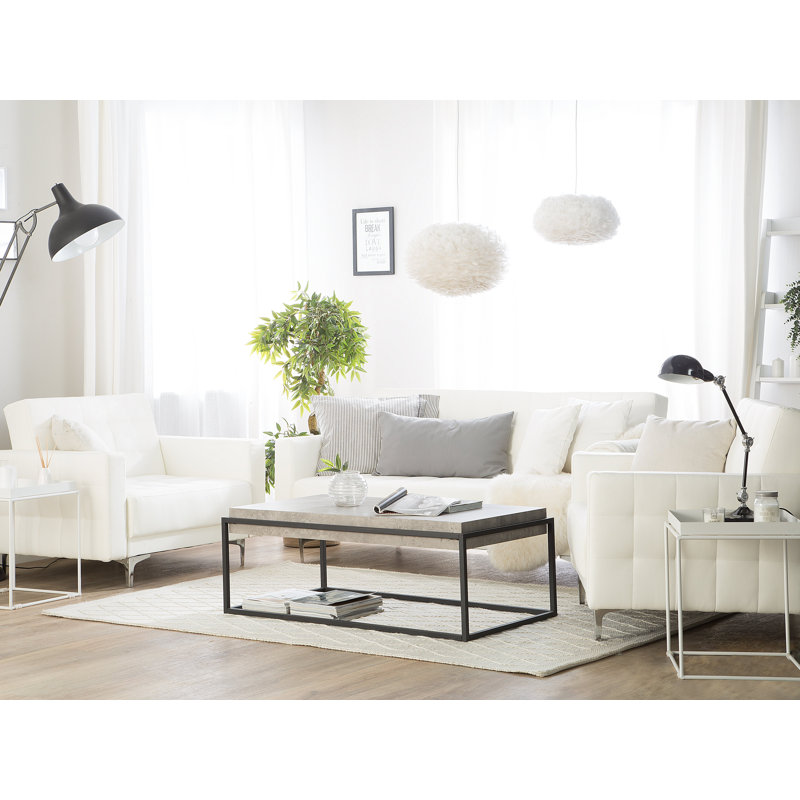 Finnegan 3 - Piece Living Room Set, White