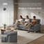 Canapé contemporain en tissu Snowfleece-1106793337
