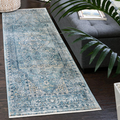 Alabama Oriental Blue/Beige/Ivory Area Rug