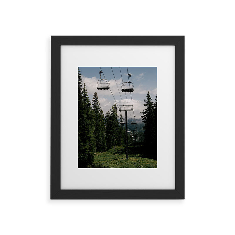 Reproduction d'art encadrée Hannah Kemp Forest, Noir, H 20 po x l 16 po