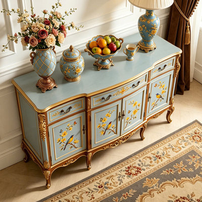 French-style retro minimalist high-end sideboard