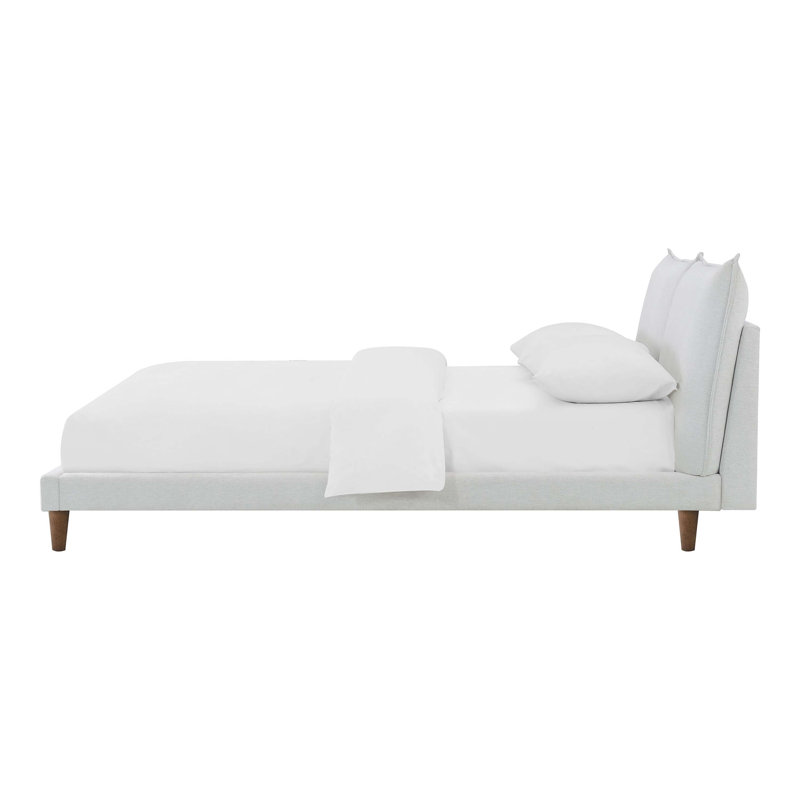 Lit plateforme Louque, Full / Double, Light Grey