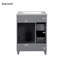 24" Grey Bathroom Vanity Cabinet With Ceramic Sink, 2 Drawers, 1 Soft-Close Door-116234321