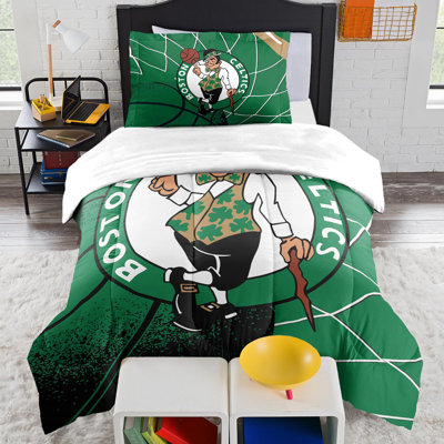 Ensemble d'édredon et de taies décoratives sous licence NBA Boston Celtics