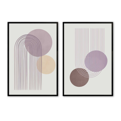 Pastel Pathways Set of 2 Prints