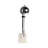 24" Hollylynn Marble Table Lamp, White/Silver