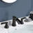 Topcraft 2 Handle Widespread Bathroom Sink Faucet, Waterfall Bathroom Faucet-104659676